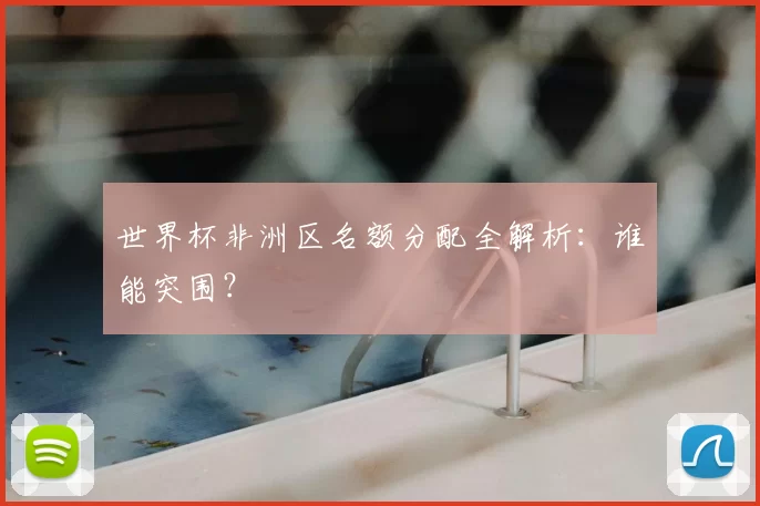 世界杯非洲区名额分配全解析：谁能突围？